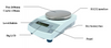 0.01g/0.1G Balance analítico electrónico, serie TN