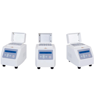 Mini incubadora de baño seco con pantalla LCD, control de temperatura digital, enfriamiento opcional y tapa caliente - Bloque de calefacción de laboratorio portátil para muestras biológicas