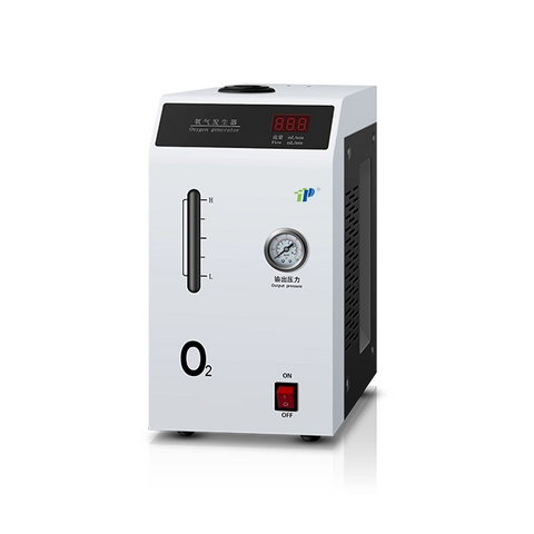 Generador de oxígeno de laboratorio 200 ml a 2000 ml/min, 100% de O₂ puro, presión ajustable, 220V