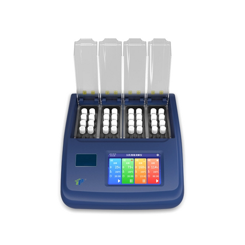 Sistema de digestión con micro-reflow de multicanal para el análisis de agua y muestra ambiental con pantalla táctil de 7 pulgadas