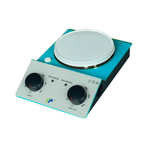 Constalador magnético de calefacción compacta-Capacidad de 2 litros, 150 ℃ máx., 100–1500 rpm, placa nano-cerámica, diseño tranquilo y seguro