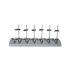 Estrador de calefacción magnética de múltiples cabezas de calentamiento PH-6, agitador de temperatura constante de 6 cabezas con control de velocidad sin pasos, potencia de calentamiento de 6 × 200w, 100-1000 ml de capacidad