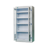 Gabinete de cristalería PP-1800GC PP | Almacenamiento de laboratorio resistente a la corrosión con vidrio templado