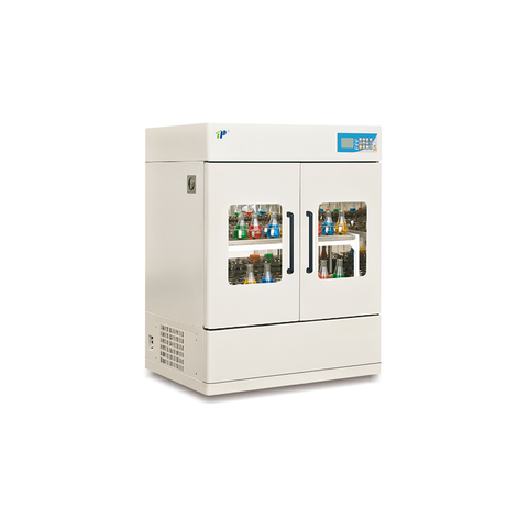 Shaker de incubadora de temperatura de alta plataforma controlada de alta plata, 580L, PID precisa, agitador de convección programable para cultivos de matraz de laboratorio
