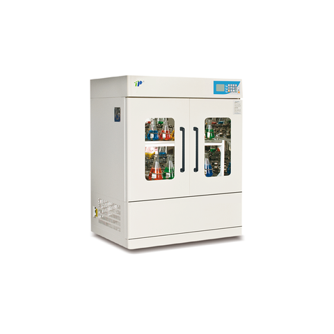 Shaker de incubadora controlada por temperatura de gran capacidad, 2 plataformas, PID programables, 4–65 ° C para cultivos de laboratorio