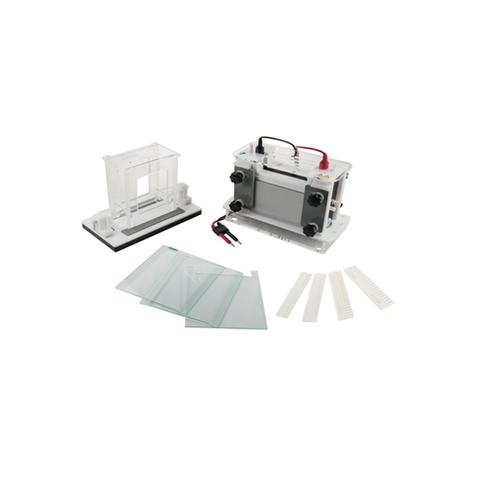 Sistema de electroforesis en gel vertical TP-SCZ9 para separación de proteínas, capacidad de 2 gel con casetes de núcleo modular y control de temperatura