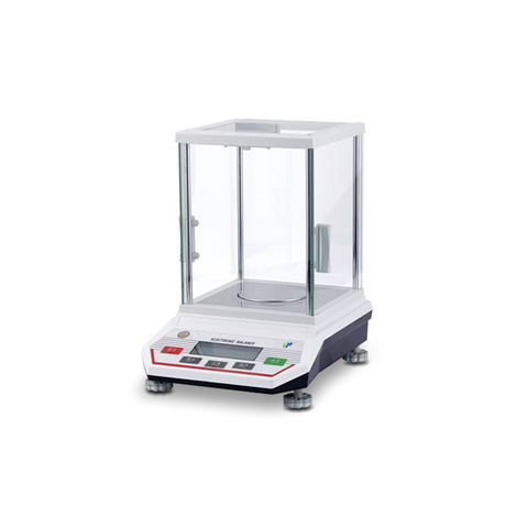 Balance analítico de la serie TC-B | Escala de laboratorio digital de alta precisión con lectura de 0.001 g, parabrisas de vidrio e interfaz RS232 (100 g-500 g)