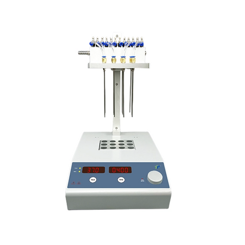 Concentrador de muestras de nitrógeno de la serie PSC: sistema de evaporación de alta precisión para muestras de 12/24/96, control de temperatura PID