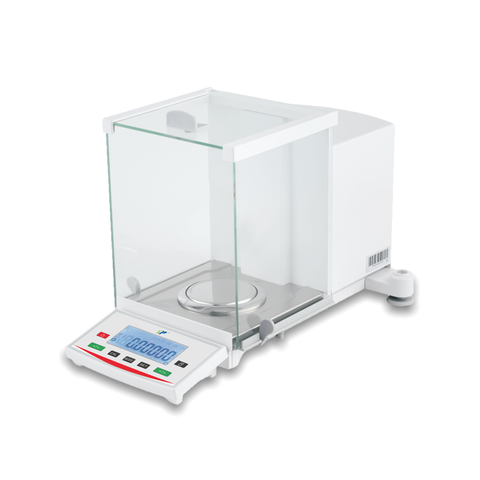 Balance analítico de la serie TC-SW | Escala de laboratorio digital de alta precisión con lectura de 0.01–0.1 mg, parabrisas de vidrio e interfaz RS232