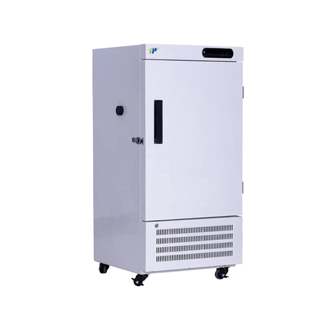 Freezer de laboratorio vertical -5 ℃ a -60 ℃, enfriamiento directo, interior de acero inoxidable, pantalla LED de microcomputadores, sistema de alarma, interfaz de datos USB opcional