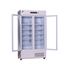 Refrigerador de laboratorio de grado médico de grado 4 ° C con pantalla digital, puerta de vidrio y sistema de alarma, enfriamiento del ventilador, compresor Secop, 130L - 1360L Capacidad